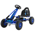 Meliquina blue kids pedal go kart with adjustable seat