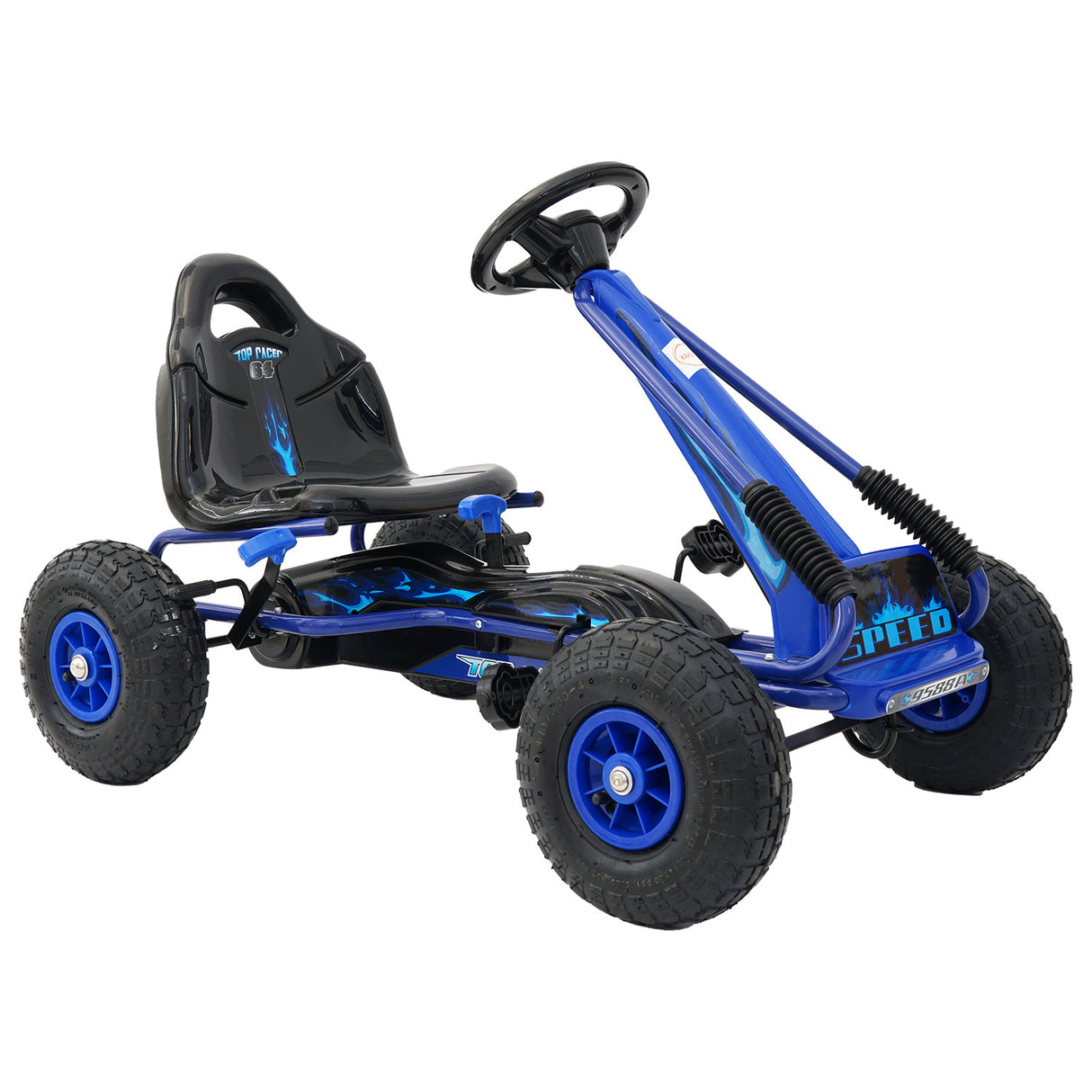 Meliquina Kids Pedal Go Kart, Blue