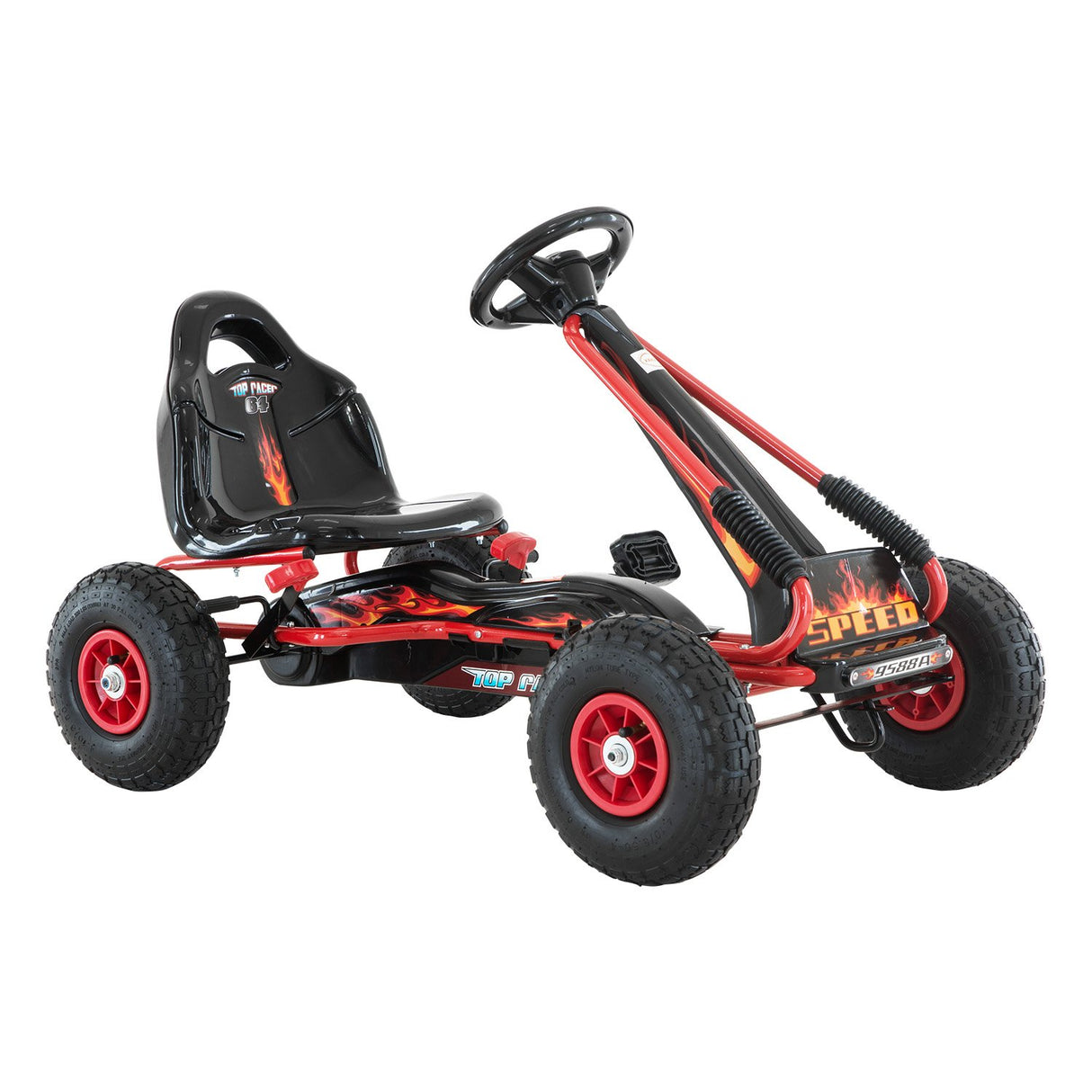Meliquina Kids Pedal Go Kart, Red