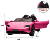 Croft Kids Ride On Car, 12V Electric 2 Seater, Pink