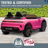 Croft Kids Ride On Car, 12V Electric 2 Seater, Pink
