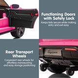 Croft Kids Ride On Car, 12V Electric 2 Seater, Pink