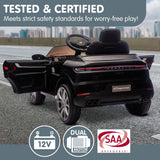 Santa Pod Kids Ride On Car, 12V Electric SUV Coupe, Black