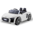 Woodbridge white kids electric ride on supercar