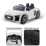 Woodbridge Kids Ride On Car, 12V Electric, White