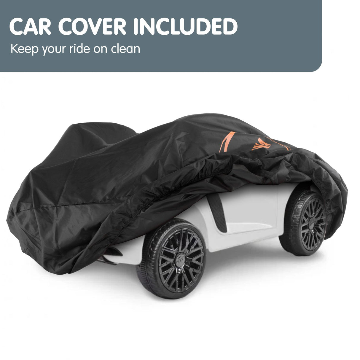 Woodbridge Kids Ride On Car, 12V Electric, White