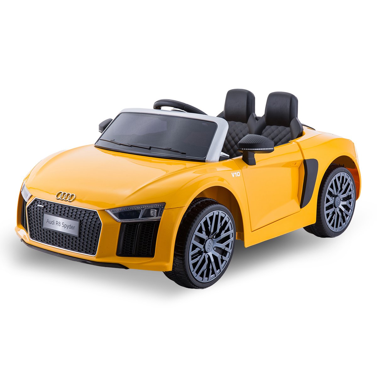 Woodbridge yellow kids electric ride on supercar