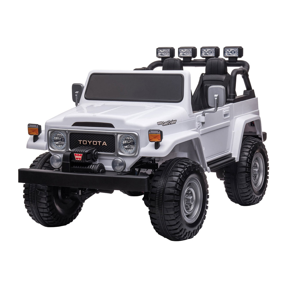 Blyton Kids Ride On Car, 12V Electric 2 Seater 4WD, White