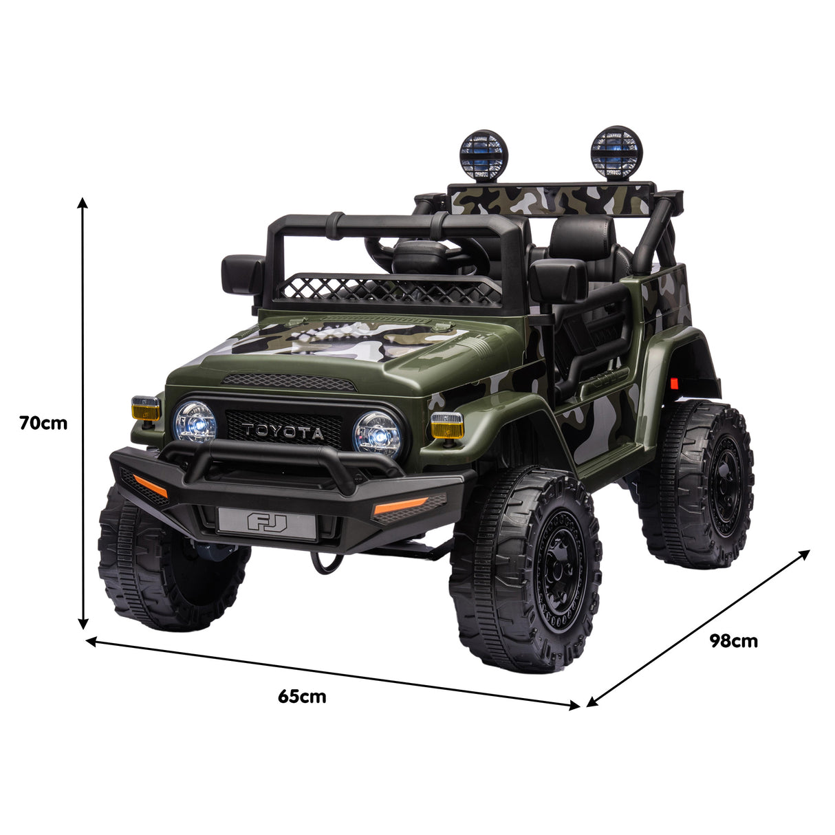 Pembrey Kids Ride On Car, 12V Electric 4WD, Green