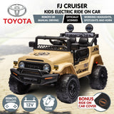 Pembrey Kids Ride On Car, 12V Electric 4WD, Khaki