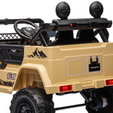 Pembrey Kids Ride On Car, 12V Electric 4WD, Khaki