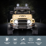 Pembrey Kids Ride On Car, 12V Electric 4WD, Khaki