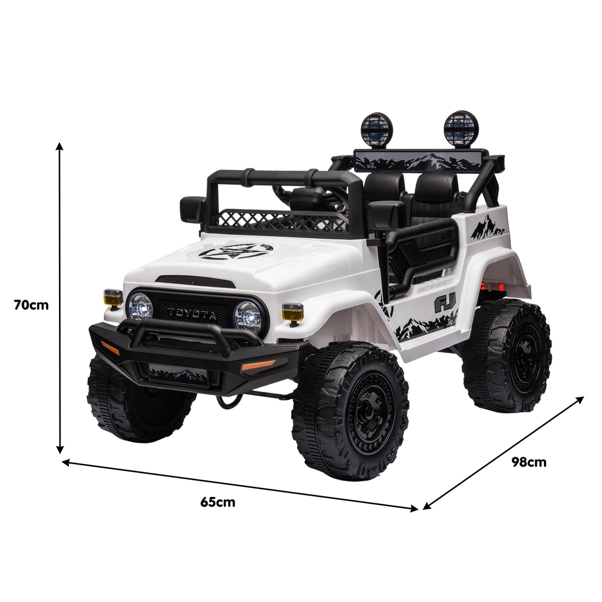 Loton Kids Ride On Car, 12V Electric, White