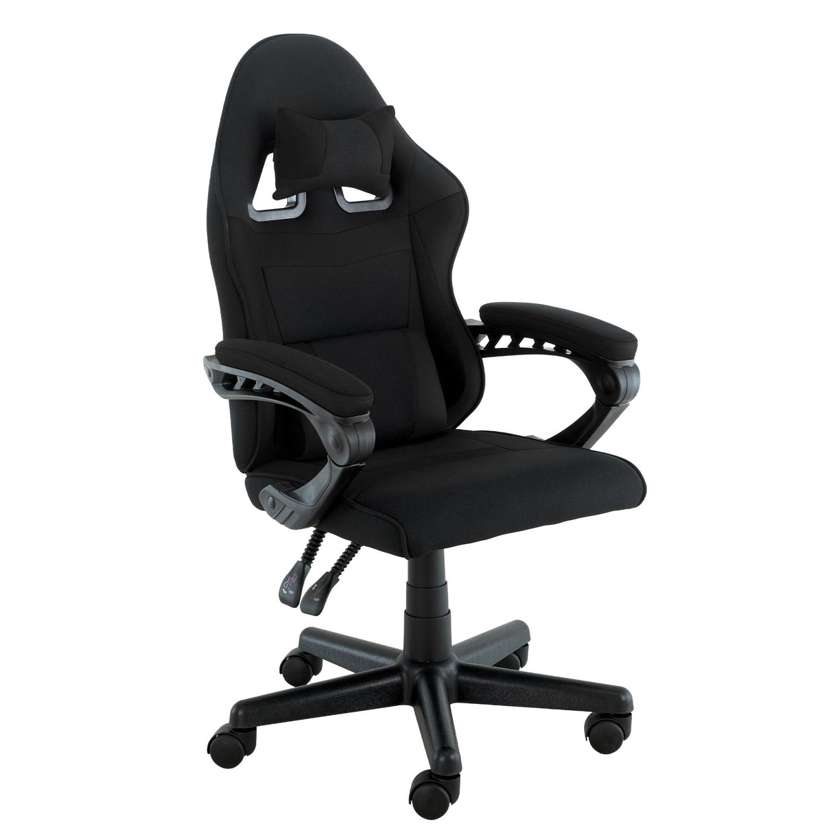 Rockingham black racing style kids gaming chair