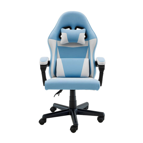Sarantino Antre Kids Adjustable Study and Gaming Chair — Black and White — Allure Home Collections
