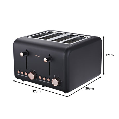 Black 1.7 litre kettle with pull up lid and large spout