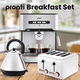 White 1.7 litre kettle with pull up lid and large spout