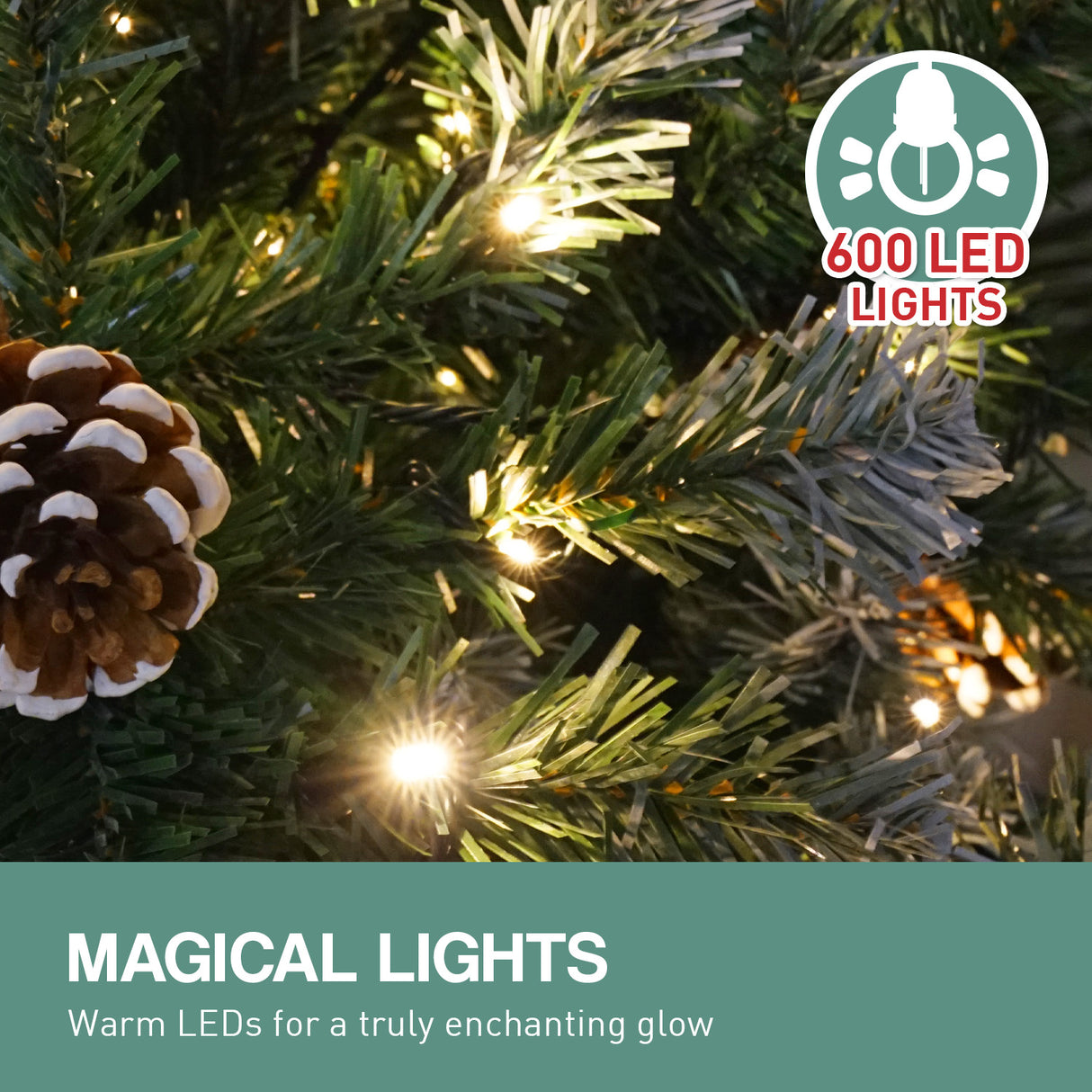 Christabelle 2.4m Pre-Lit LED Christmas Tree
