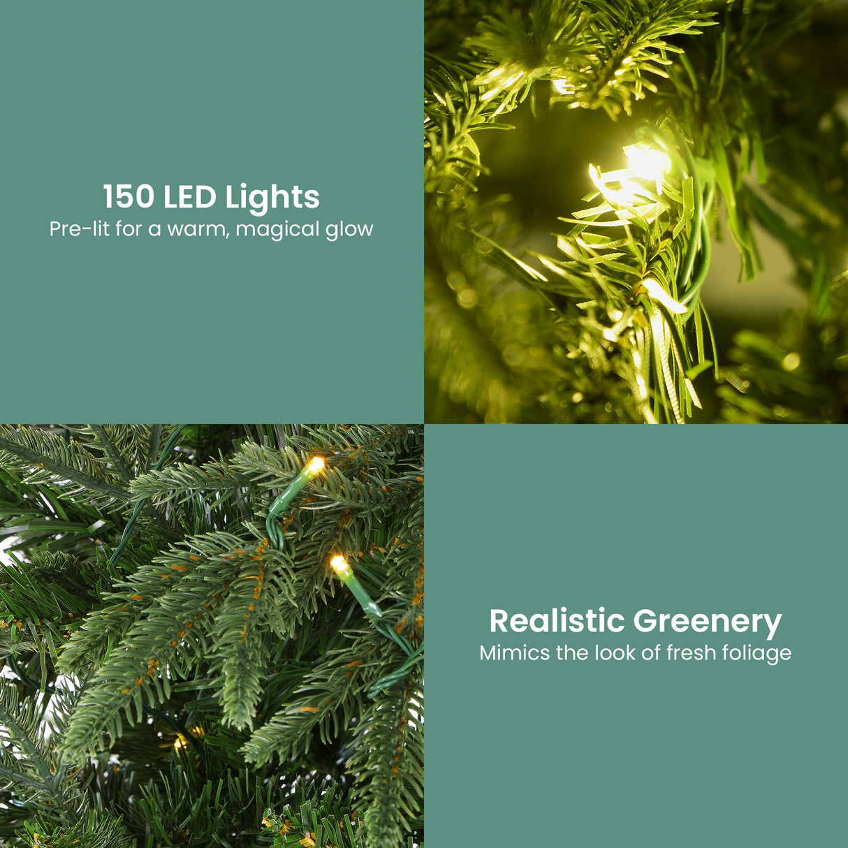 Christabelle 1.2m Prelit Everglow Fir Tree