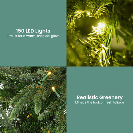 Christabelle 1.2m Prelit Everglow Fir Tree