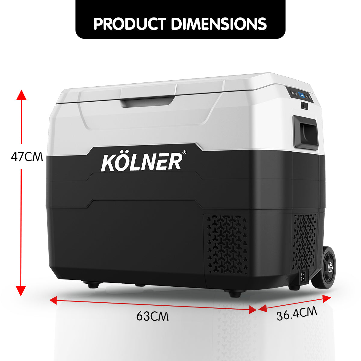 Rugged anti vibration case of the 40 L portable fridge freezer