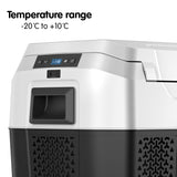 Dimensions of the 63 cm wide portable fridge freezer