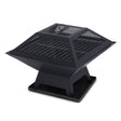 Darwin portable galvanised steel fire pit for BBQ, grilling and camping