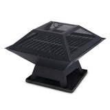 Darwin portable galvanised steel fire pit for BBQ, grilling and camping