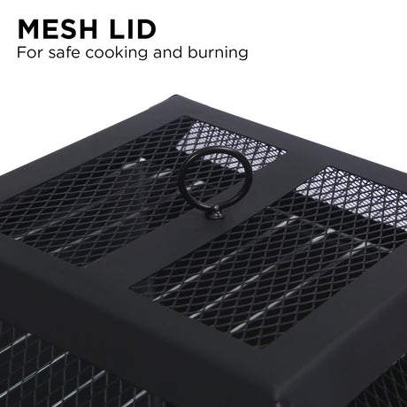 Darwin Portable Fire Pit, Galvanised Steel
