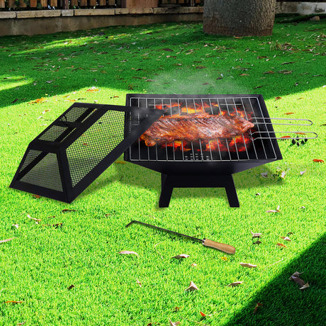 Darwin Portable Fire Pit, Galvanised Steel