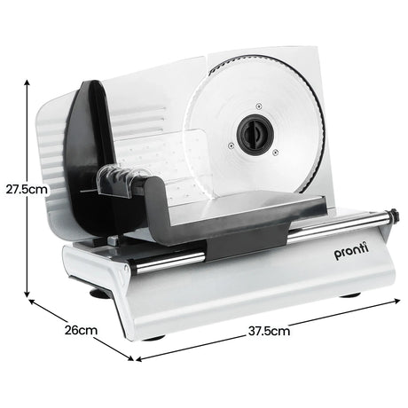 Serrated 190 mm stainless steel blade for white electric food slicer