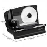 Serrated 190 mm stainless steel blade for electric food slicer