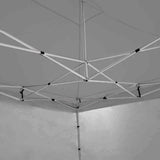 Leg height adjuster showing the three height settings on the gazebo frame