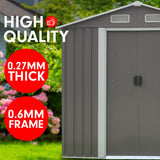 Wallaroo 4ft x 6ft Grey Garden Shed