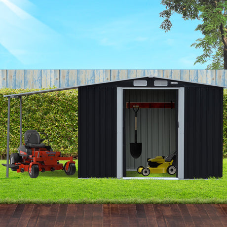 Wallaroo 4x8ft Zinc Steel Garden Shed