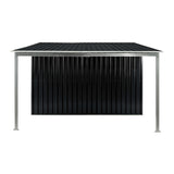Wallaroo 6x8ft Black Zinc Steel Garden Shed