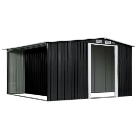 Wallaroo 6x8FT Garden Shed in Black