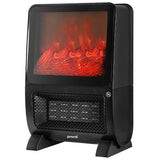 Portable 2000W PTC ceramic room heater with 3D flame effect front panel