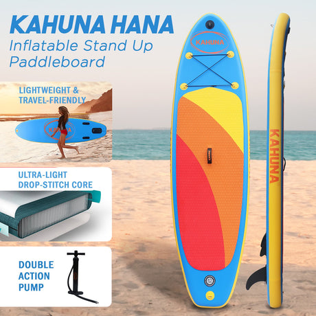 Inflatable Stand Up Paddle Board, 10ft Blue, view 2