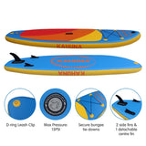 Inflatable Stand Up Paddle Board, 10ft Blue, view 5