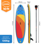 Inflatable Stand Up Paddle Board, 10ft Blue, view 8
