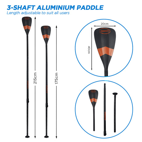 Inflatable Stand Up Paddle Board, 10ft Blue, view 10
