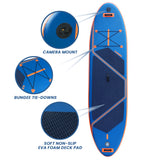 Inflatable Stand Up Paddle Board, 10.6ft Blue, view 11