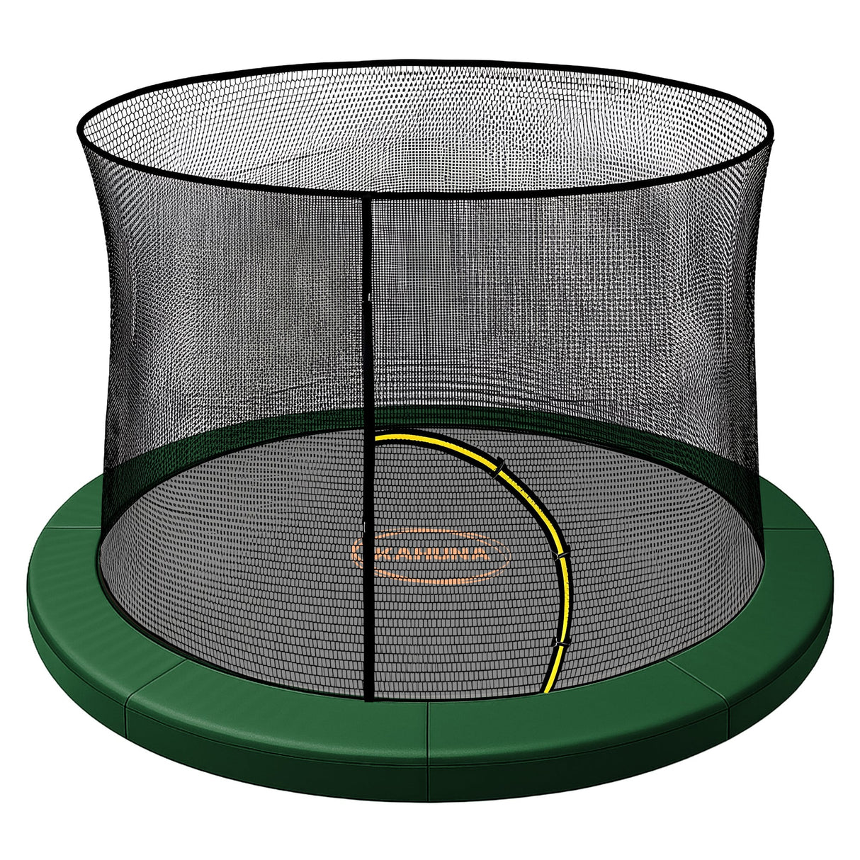 Green 8ft trampoline replacement safety pad and enclosure net set