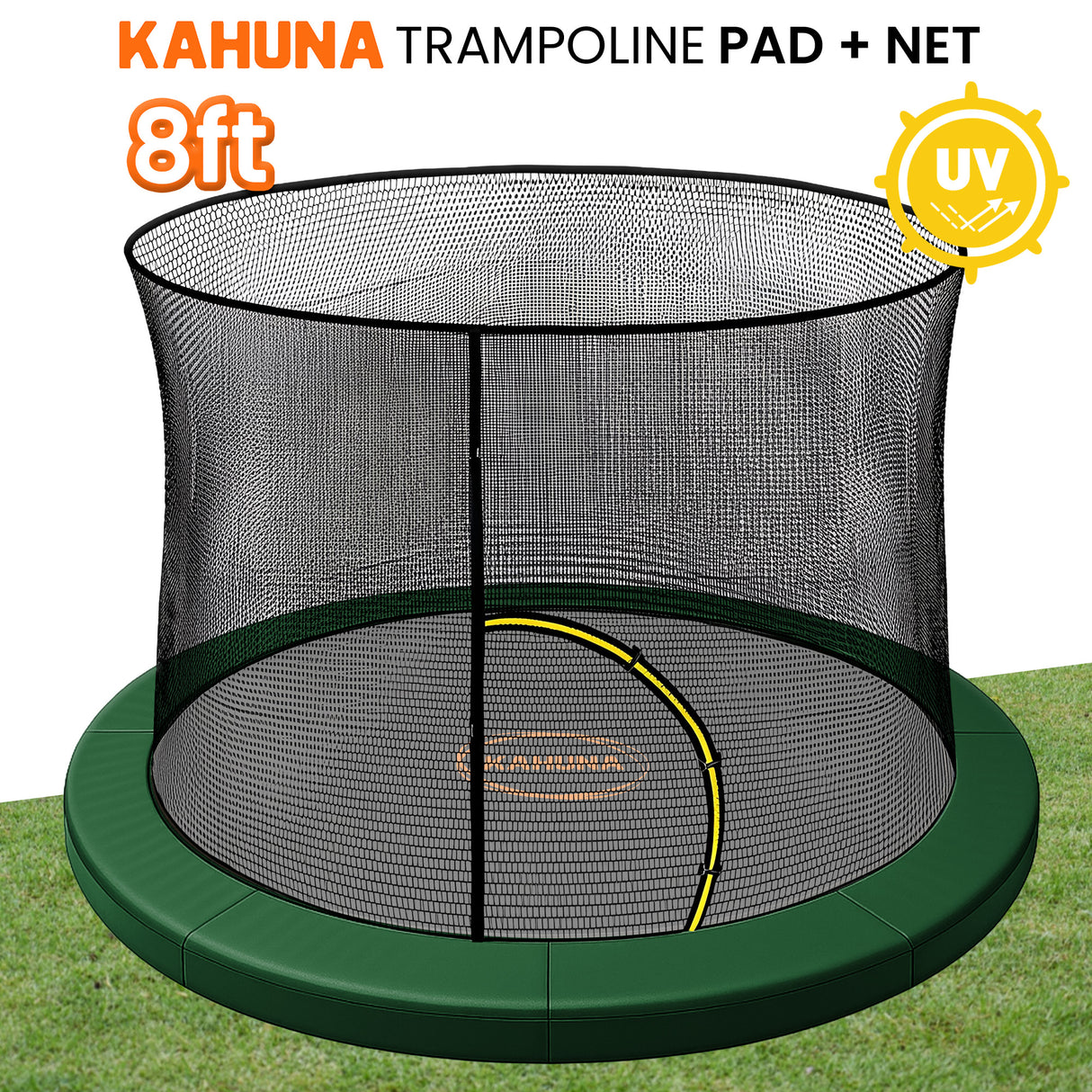 Emu Park Trampoline Replacement Safety Pad and Net, 8ft