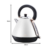 Water level window on 1.7 litre white electric kettle