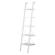 Sarantino Amelia White 5-Tier Ladder Shelf