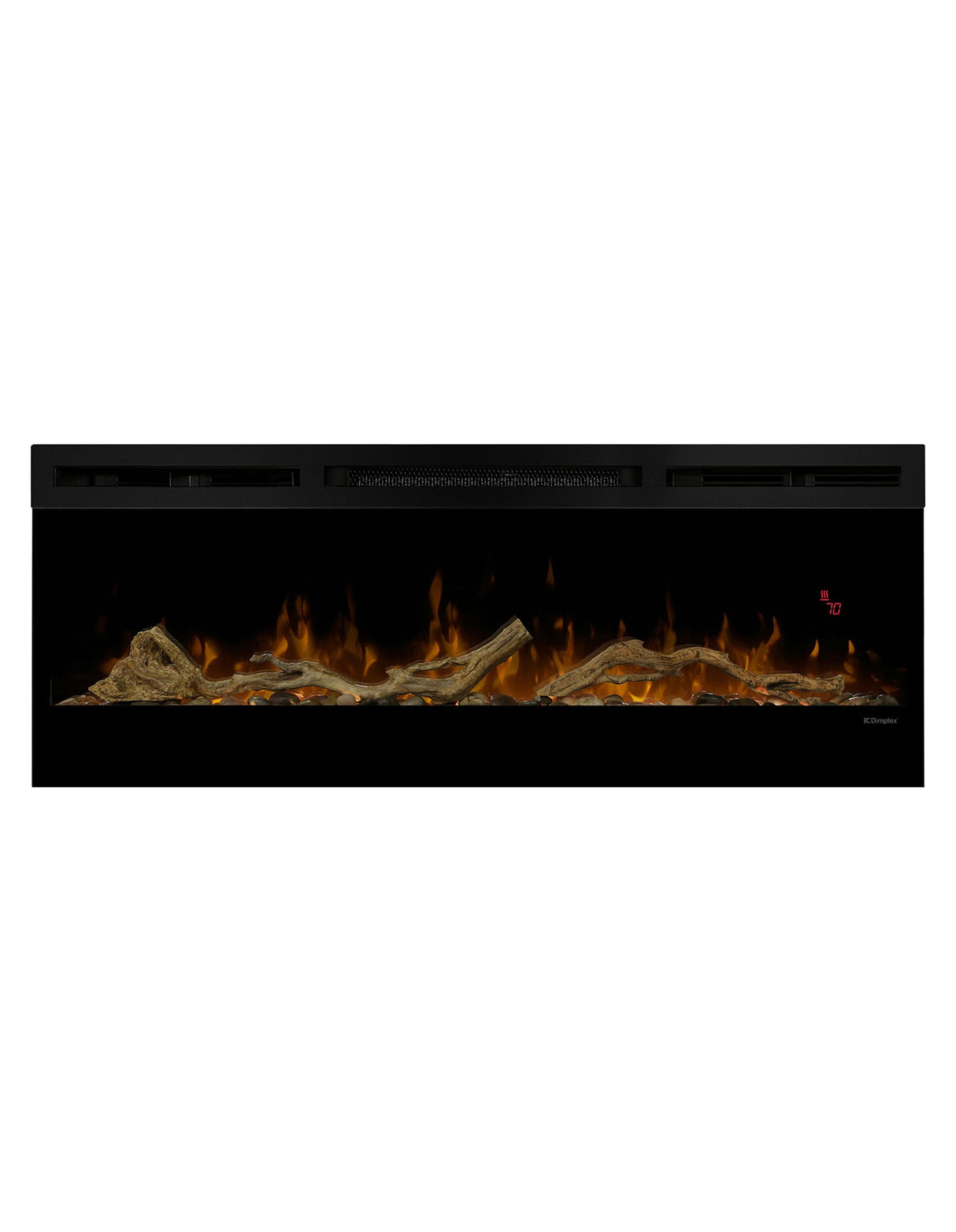 Close up of natural driftwood pieces included in the fireplace accessory kit