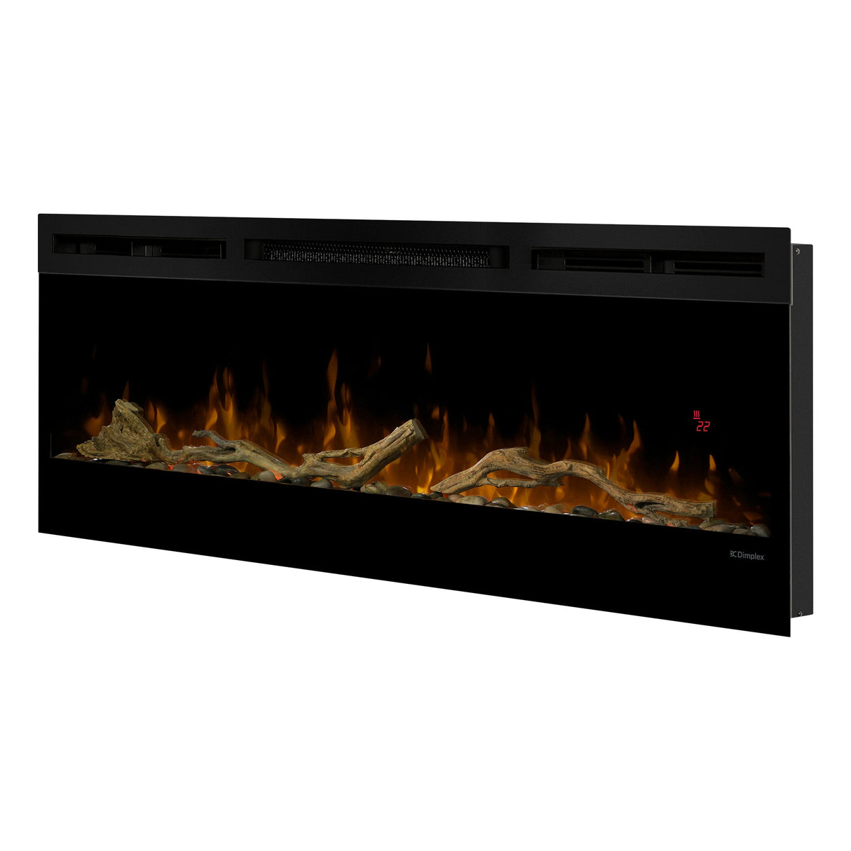 Driftwood and river rock accessory kit for a 188 cm linear electric fireplace