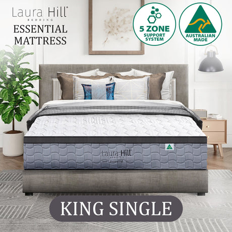 Laura Hill Essential Australian-Made 5-Zone Flex Pocket Spring Mattress — Allure Home Collections